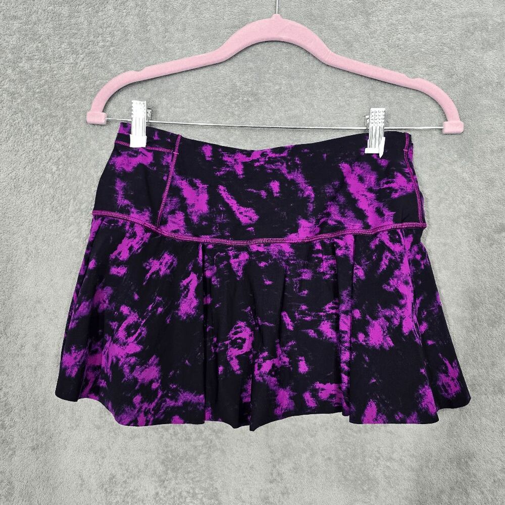 Lululemon Hit Your Stride Skirt Breezie Regal Plum Black Size 4